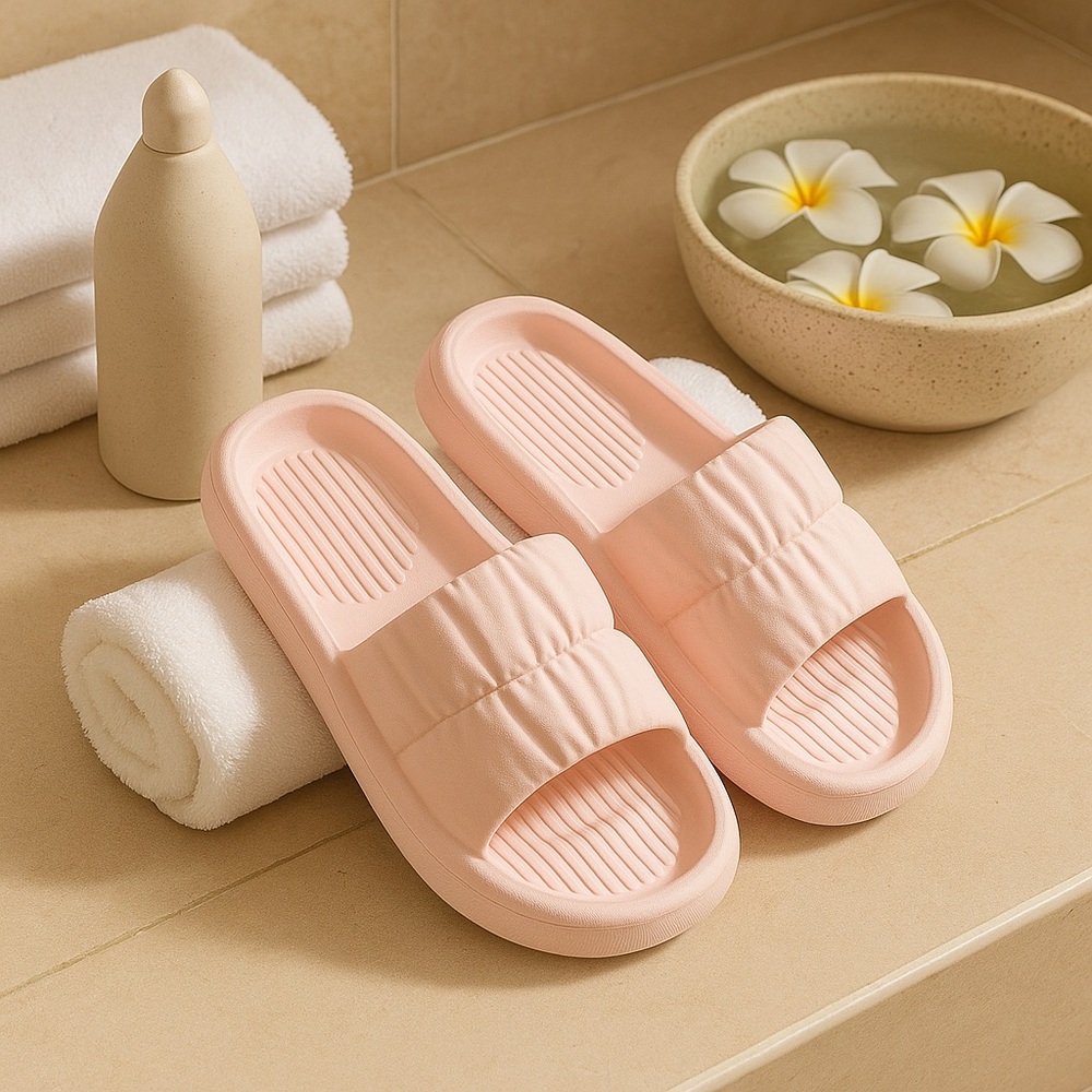 Blush Luxe Spa Slide Sandals | Elevated Comfort for Your Self-Care Rituals